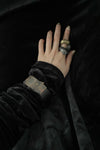 Parts of Four Big Twisted Druid Ring E1601-13-KA (Big Twisted KA large twisted oxidized black silver) PPOF25